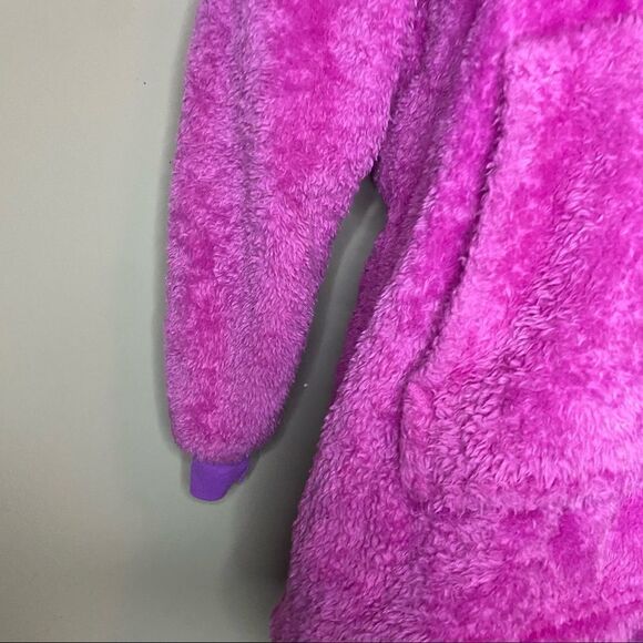 Huggie Pets Hoodie Girls Fuzzy Purple Pullover Sweater - Picture 5 of 12